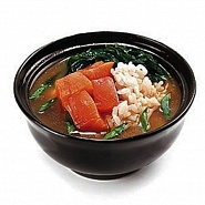 Мисо-суп с лососем и рисом